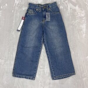 Vintage Y2K‎ Brooklyn Express Jeans Toddler Size 4 Blue Denim Baggy Loose 90s